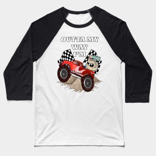 5 Year Old Birthday Card, Monster Truck Art Stickers & Gifts Boy Big Truck Racing Themed Gift. Baseball T-Shirt